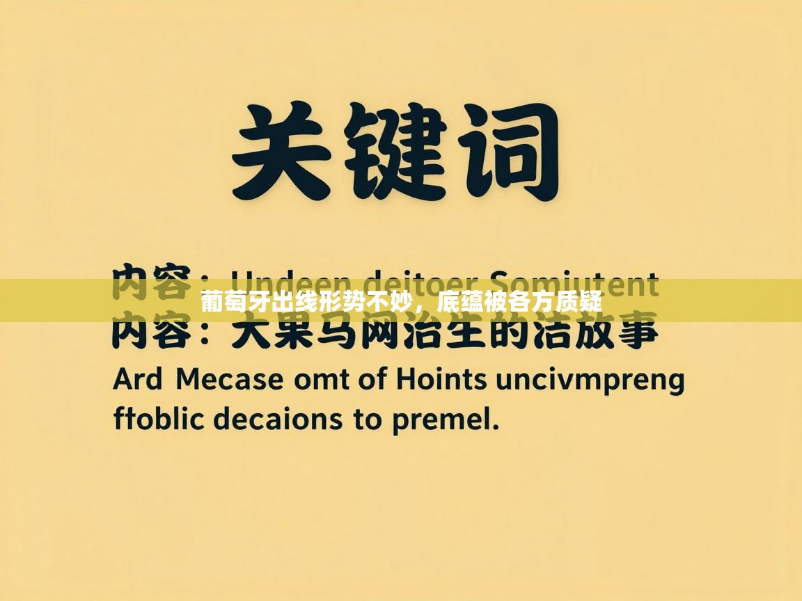 乐动体育app下载评价-葡萄牙出线形势不妙,底蕴被各方质疑 第2张